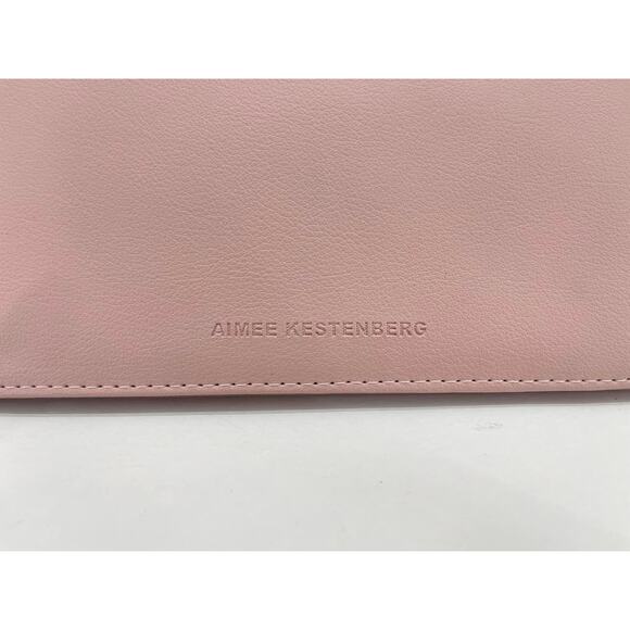 Aimee Kestenberg Blush Pink Vegan Leather Marietta Bifold Wallet Gold Hardware - Picture 3 of 7